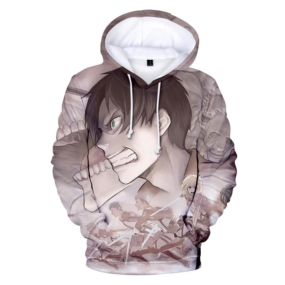 Sweatshirt Manga Attack on Titan fight