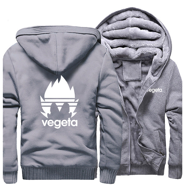 Veste manga polaire gris souris vegeta