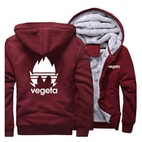 Veste manga polaire lie de vin vegeta