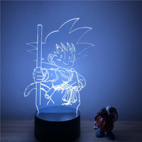 3D LED lamp Dragon ball little Goku