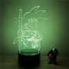 Lampe LED 3D Dragon ball petit Goku