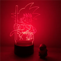 3D LED lamp Dragon ball little Goku