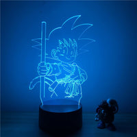 3D LED lamp Dragon ball little Goku