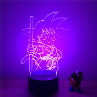 3D LED lamp Dragon ball little Goku