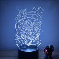 3D LED Lamp Dragon Ball Little Goku and Shenron