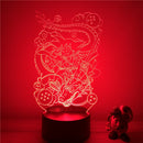 3D LED Lamp Dragon Ball Little Goku and Shenron