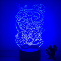 3D LED Lamp Dragon Ball Little Goku and Shenron