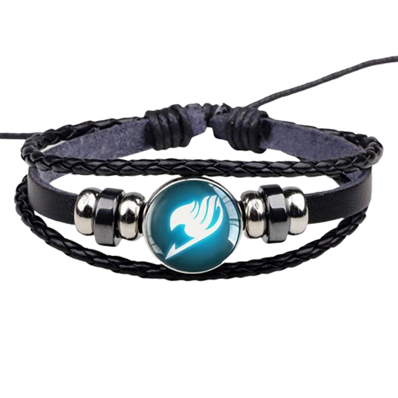 bracelet manga logo bleu Fairy Tail