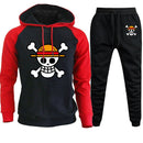 Joggin manga rouge tête de mort one piece