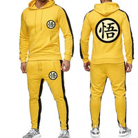 Jogging manga jaune kanji go dragon ball