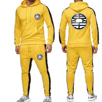 Jogging manga jaune kanji kaio dbz