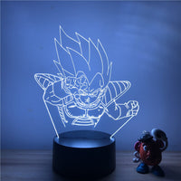 3D LED lamp Vegeta Dragon ball