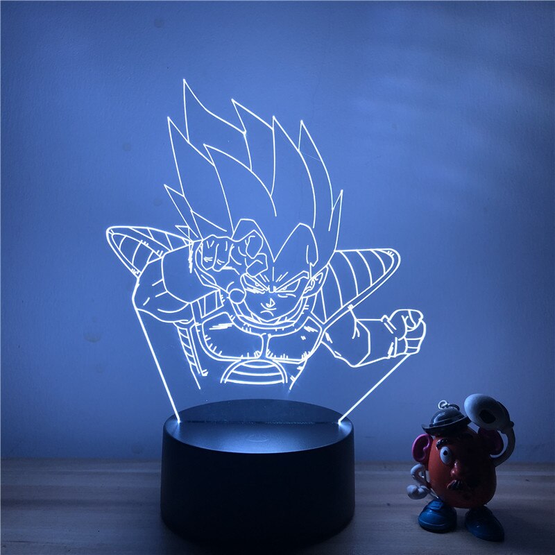 3D LED lamp Vegeta Dragon ball