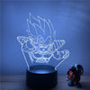 Lampe LED 3D Vegeta Dragon ball