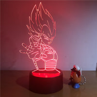 DBZ Vegeta 3D LED Lamp