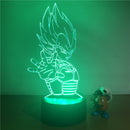 DBZ Vegeta 3D LED Lamp