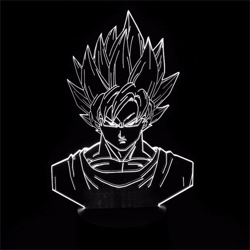 3D LED lamp Dragon ball Goku super saiyan 1