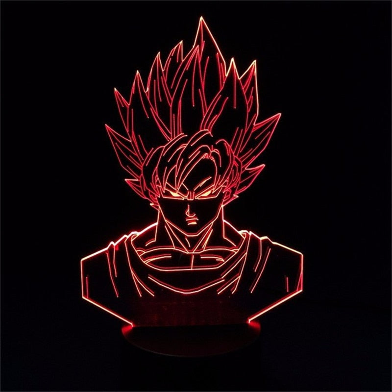 Lampe LED 3D Dragon ball Goku super saiyan 1