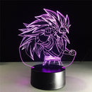 3D LED lamp Dragon ball Goku super saiyan 3