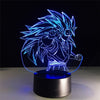 Lampe LED 3D Dragon ball Goku super saiyan 3