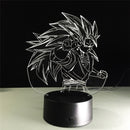 3D LED lamp Dragon ball Goku super saiyan 3