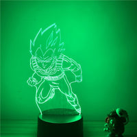 3D LED lamp Dragon ball Saiyan Vegeta