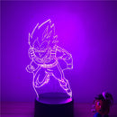 3D LED lamp Dragon ball Saiyan Vegeta