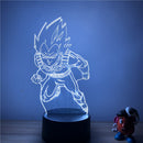 3D LED lamp Dragon ball Saiyan Vegeta