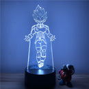 3D LED lamp Dragon ball prince Vegeta