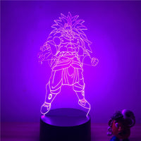 Dragon ball Broly SSJ legendary 3D LED lamp