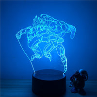 3D LED lamp Dragon ball Goku vs Jiren the gray