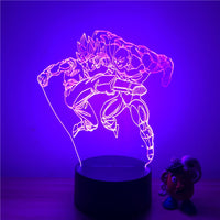 3D LED lamp Dragon ball Goku vs Jiren the gray