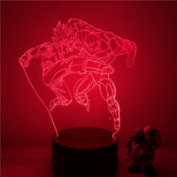 3D LED lamp Dragon ball Goku vs Jiren the gray