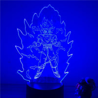 Saiyan transformation 3D LED lamp