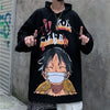 Luffy One Piece oversized sweatshirt