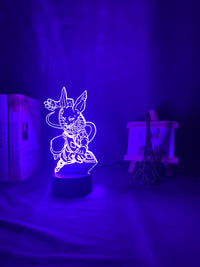 3D LED lamp Dragon ball Beerus