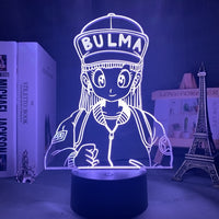 Dragon ball Bulma 3D LED lamp