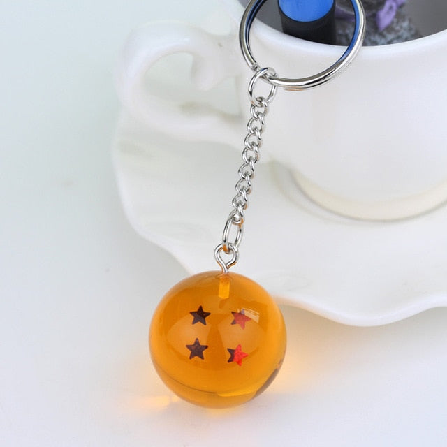 Porte clef boule de cristal 4 étoiles dragon ball z