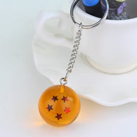 Porte clef boule de cristal 5 étoiles dragon ball z