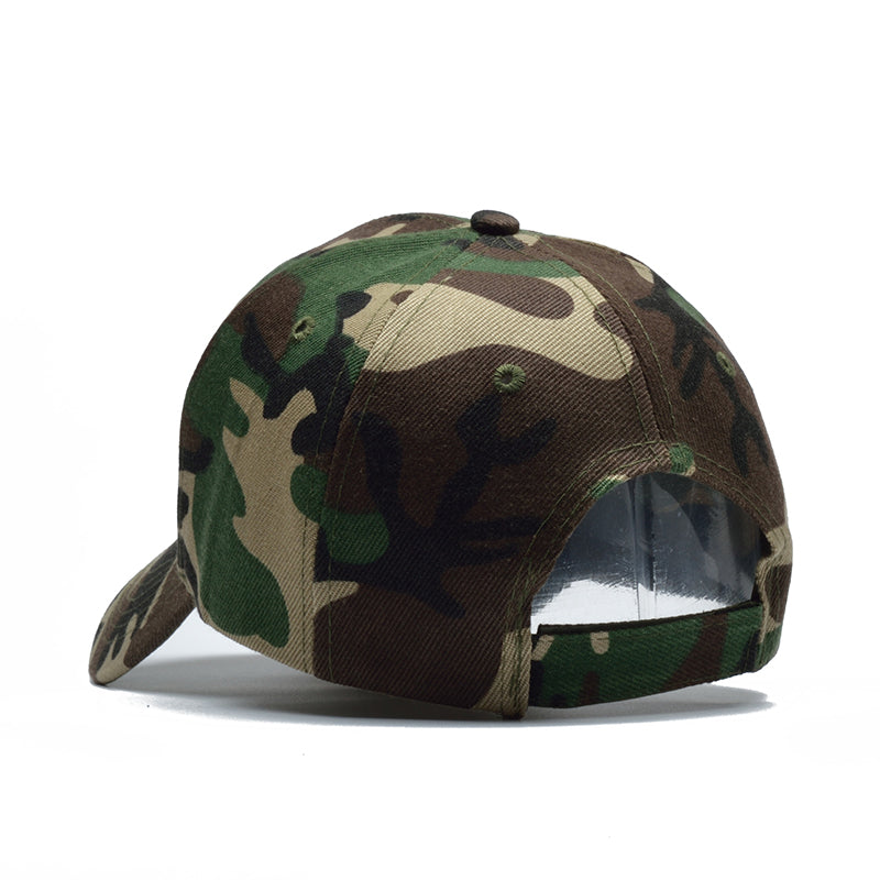 Casquette camouflage militaire vue arrière