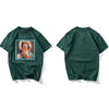 T-Shirt pulp fiction Streetwear vert vue d'ensemble