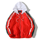 Veste coupe vent Streetwear rouge vue de face