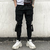 Pantalon Streetwear cargo original noir vue de face