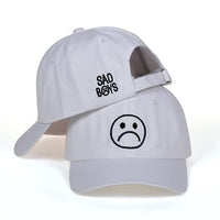 Casquette blanche emoji Streetwear vue avant et arrière