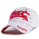 Casquette homme pas cher blanche rouge vue de profil