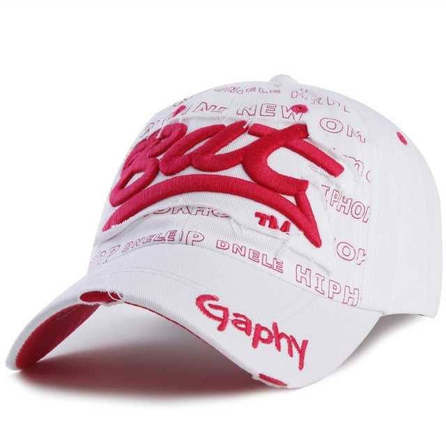 Casquette homme pas cher blanche rouge vue de profil