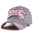 Casquette homme pas cher gris rose vue de profil