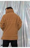 Pull Streetwear mouton marron oversize porter sur mannequin vue de dos