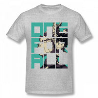 T-shirt manga gris deku et all might my hero academia