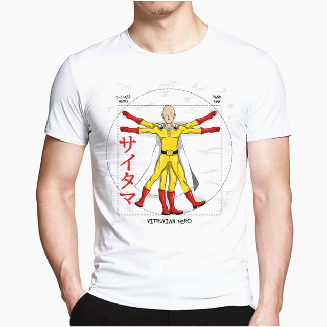 T-shirt manga saitama vitruve one punch man